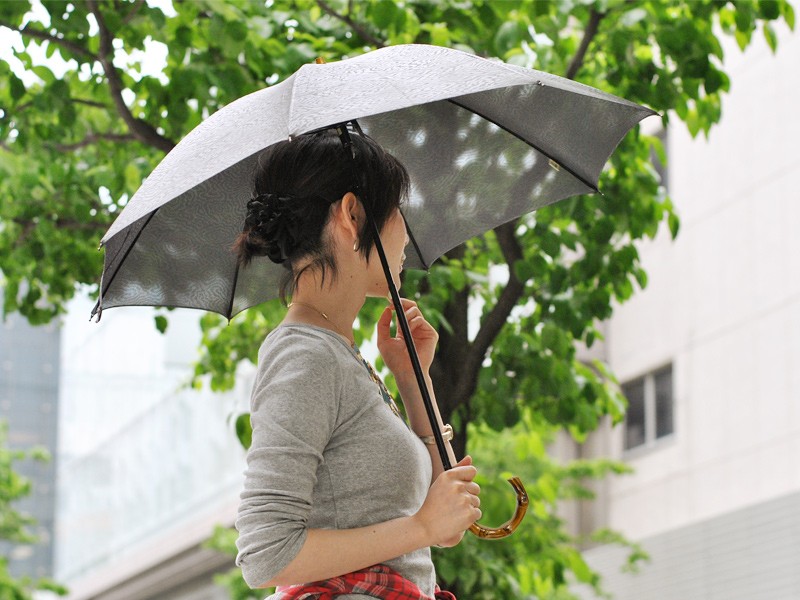 【Nouvel Japonais】日傘 スパッタリングメッシュ スライドショート 日本製