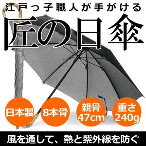 【Nouvel Japonais】日傘 スパッタリングメッシュ スライドショート 日本製