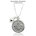 【TALES FROM THE EARTH】イギリス製 シルバーペンダント コインチャーム 幸福の6ペンス銀貨 ネックレス