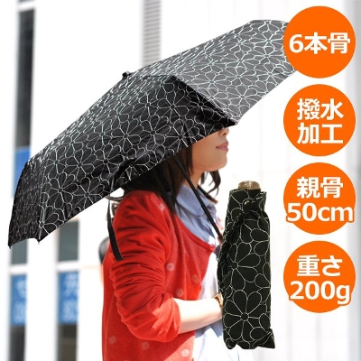 【Nouvel Japonais】オールオーバーエンブロイダリーミニ折りたたみ日傘＜送料無料＞