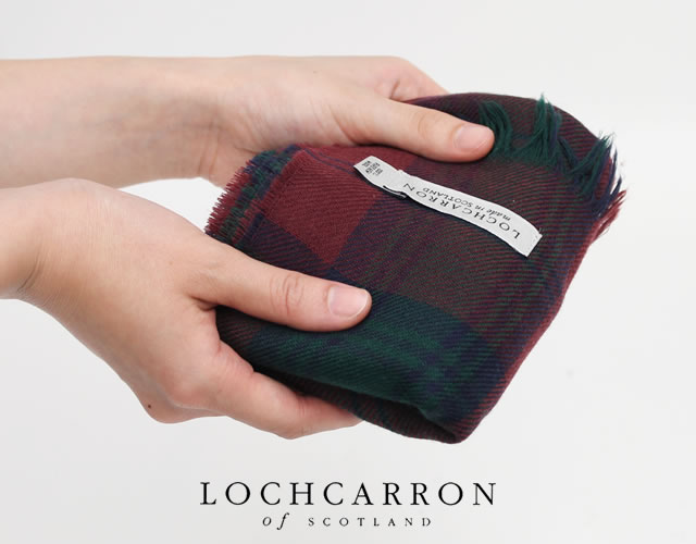 【Lochcarron of Scotland（ロキャロン オブ スコットランド）】薄手大判ストール　タータン　英国スコットランド