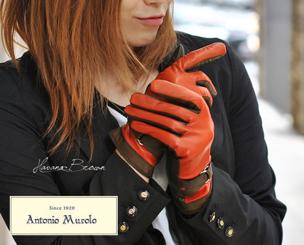 イタリア製バイカラーベルト革手袋の通販 －キャロン国本店－