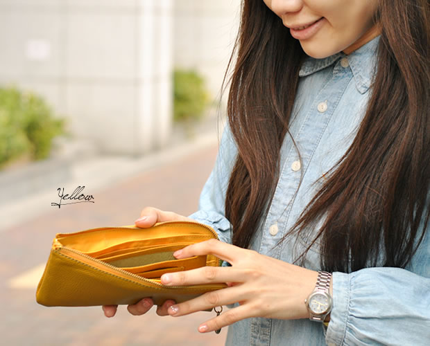 L字ラウンドファスナー長財布 Anti-Forme Design 本革レザー ＜アナベラ＞全5色 財布・長財布 キャロン国