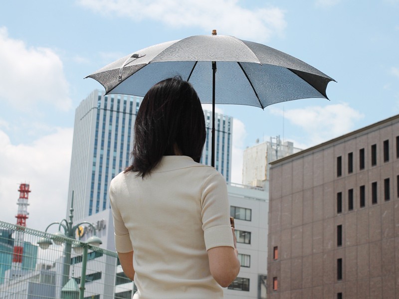 【Nouvel Japonais】スパッタリングメッシュスライドショート日傘