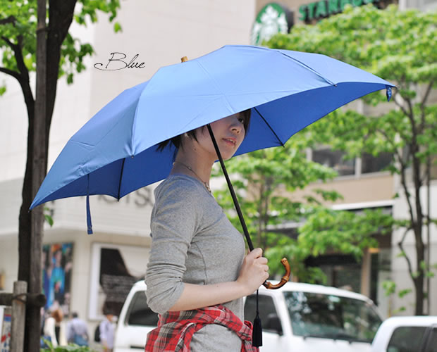 【Nouvel Japonais】バンブーハンドルタッセル付折りたたみ傘