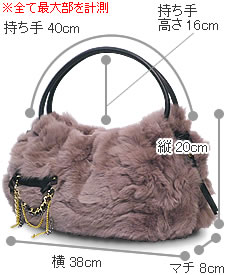 ITALY製ラビットファーbag